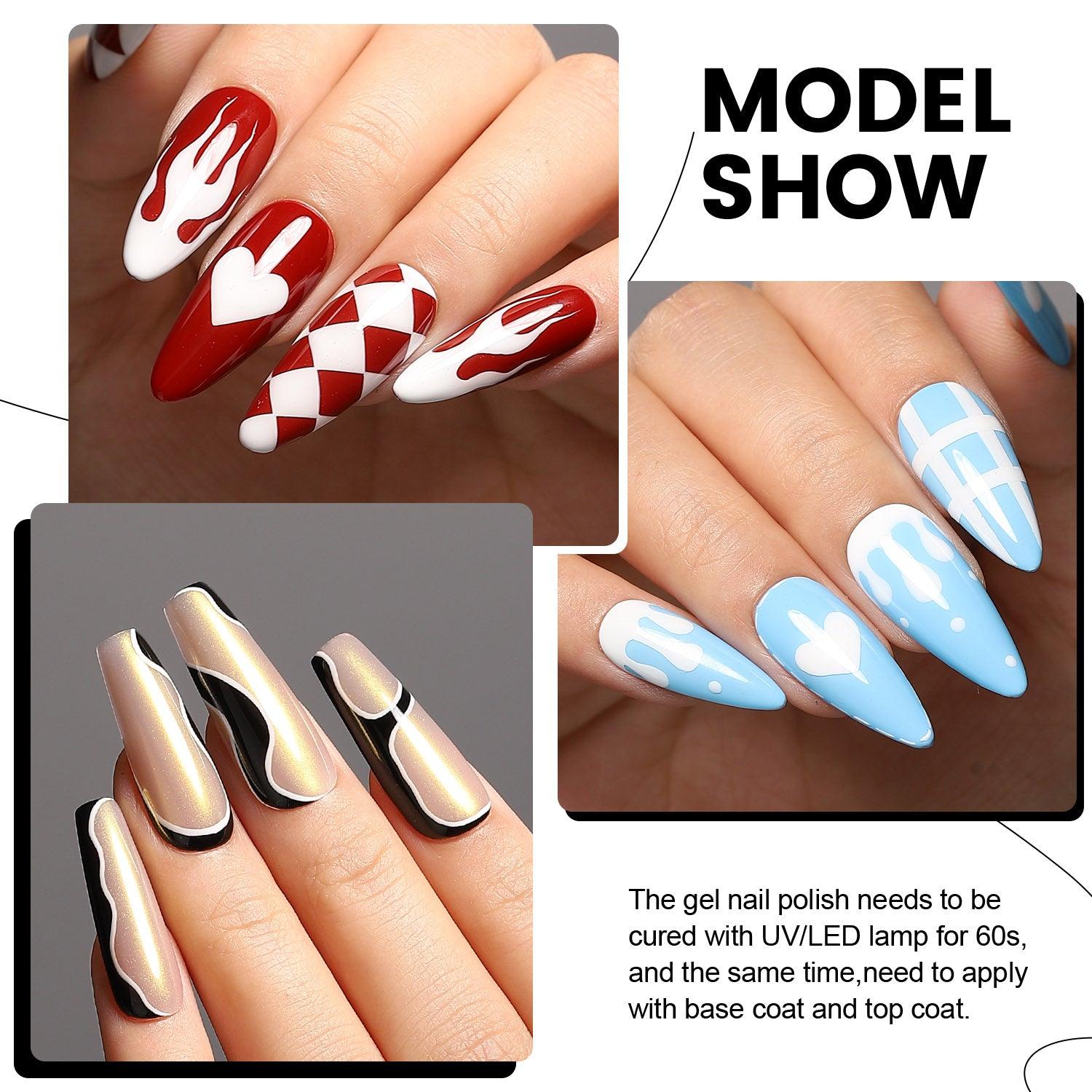 2PCS Gel Art Polish Set