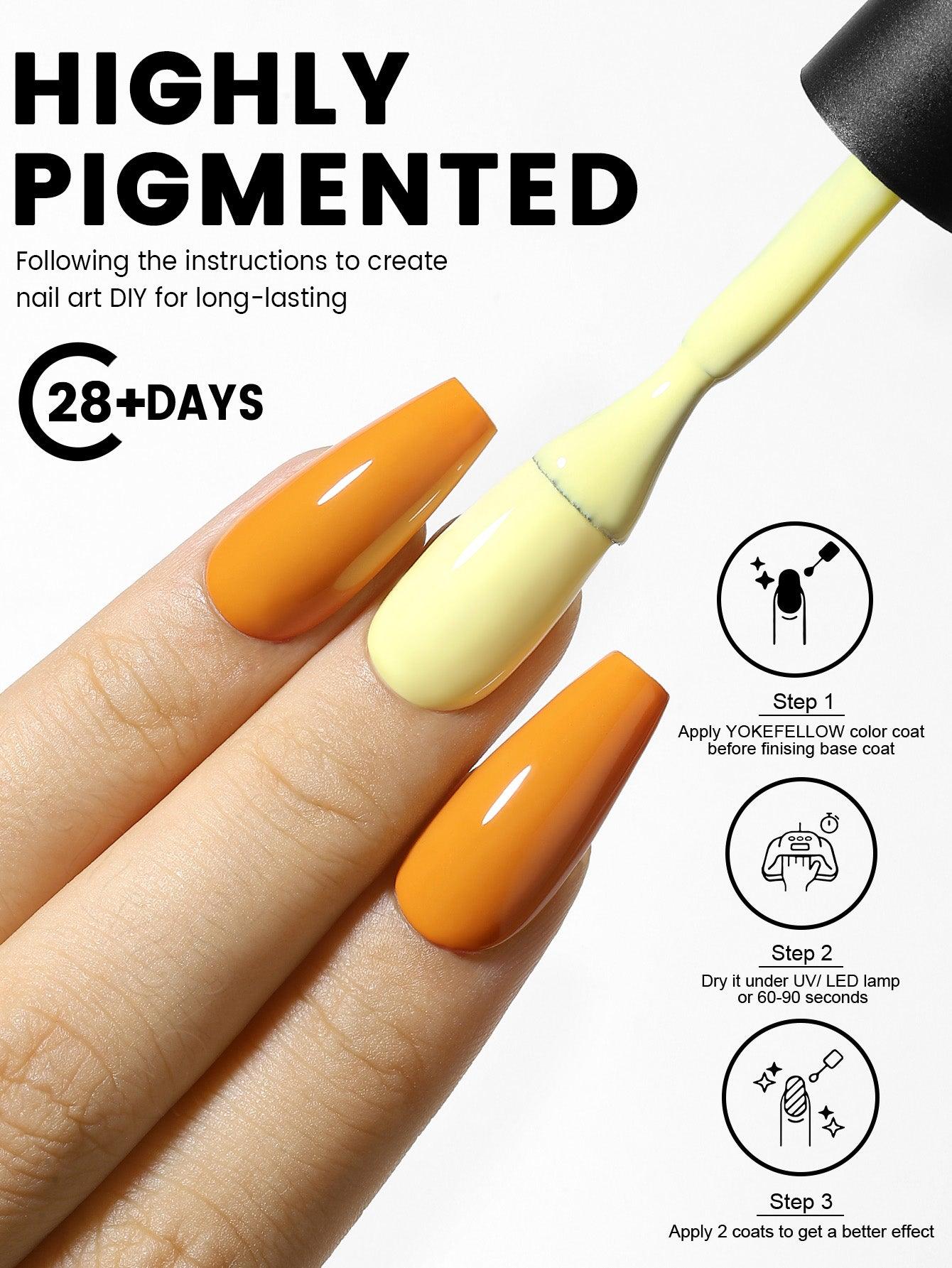 Gelbe Serie - 3 Farben Gel-Nagellack-Set