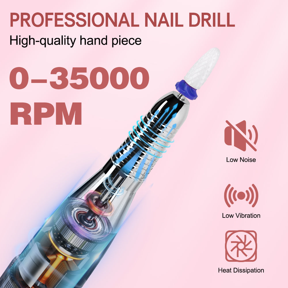 35000RPM Cordless Nail Drill-YK-603 - YokefellowBeauty