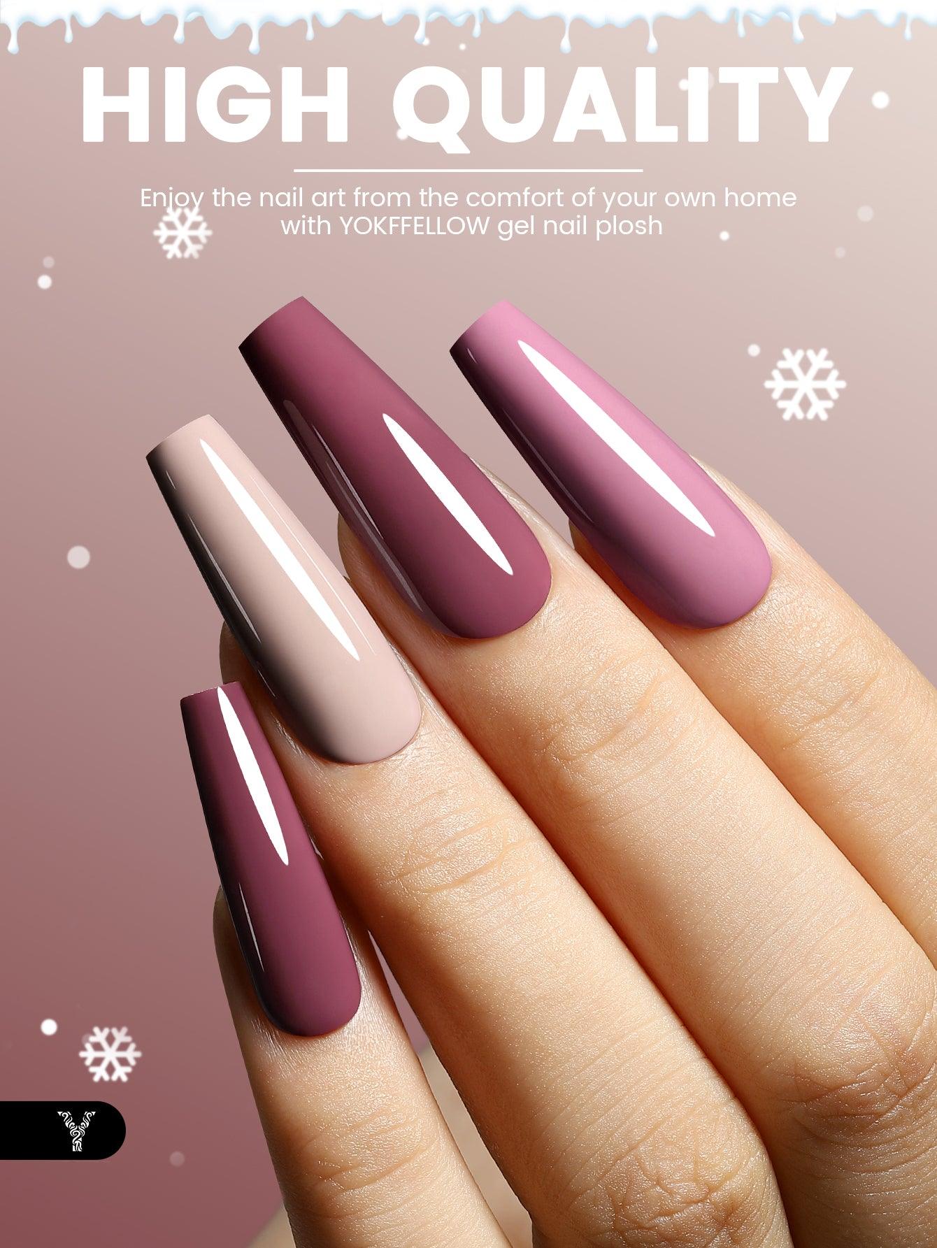 Juego de esmaltes en gel de 6 colores Pink Series