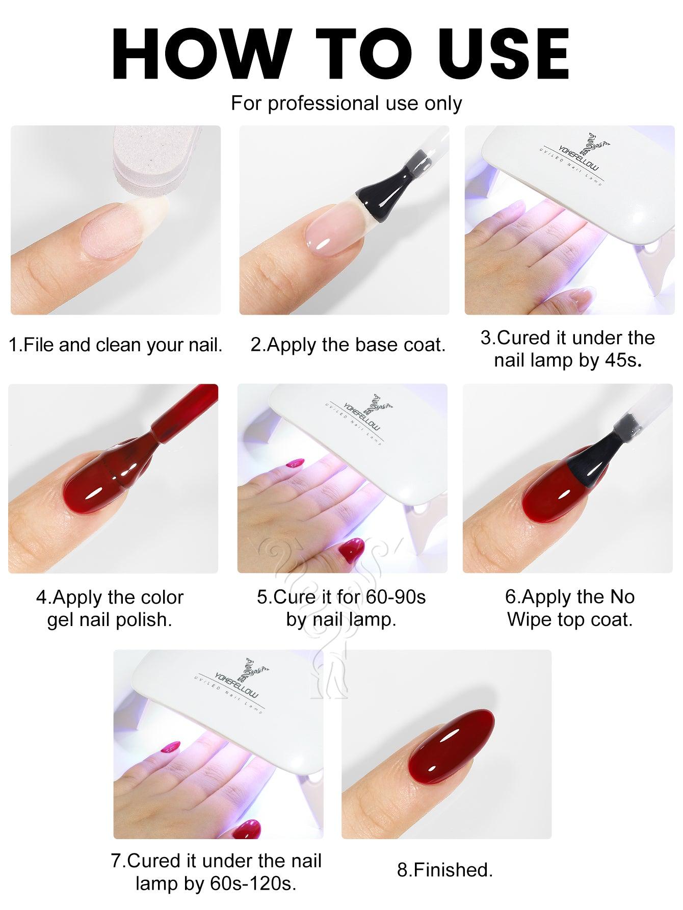 10 ml Gel-Nagellack, Schwarz