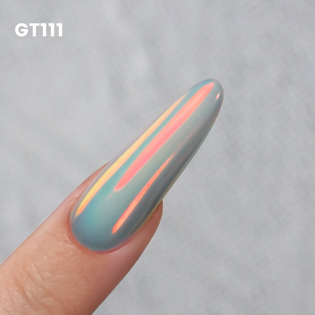GleamTap Cushion Chrome Nail Powder with Sponges Patting-0.5g-GT111 Afterglow