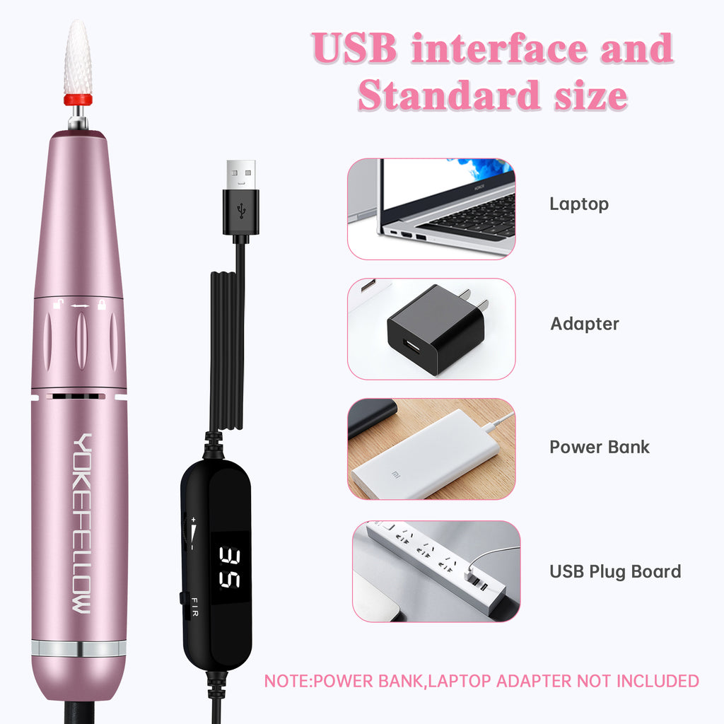 35000RPM Electric Nail Drill Pen-YK-301P - YokefellowBeauty