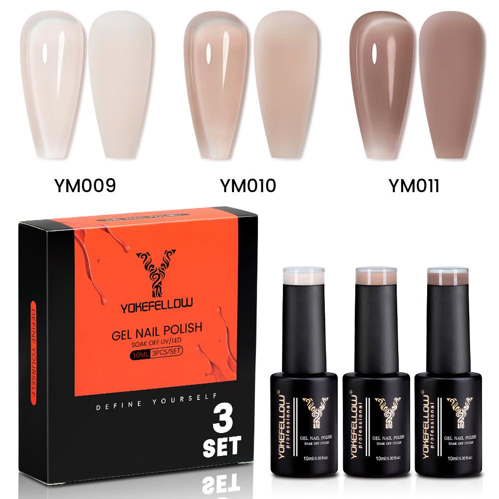 Serie Jelly - Set di 3 smalti in gel colorati