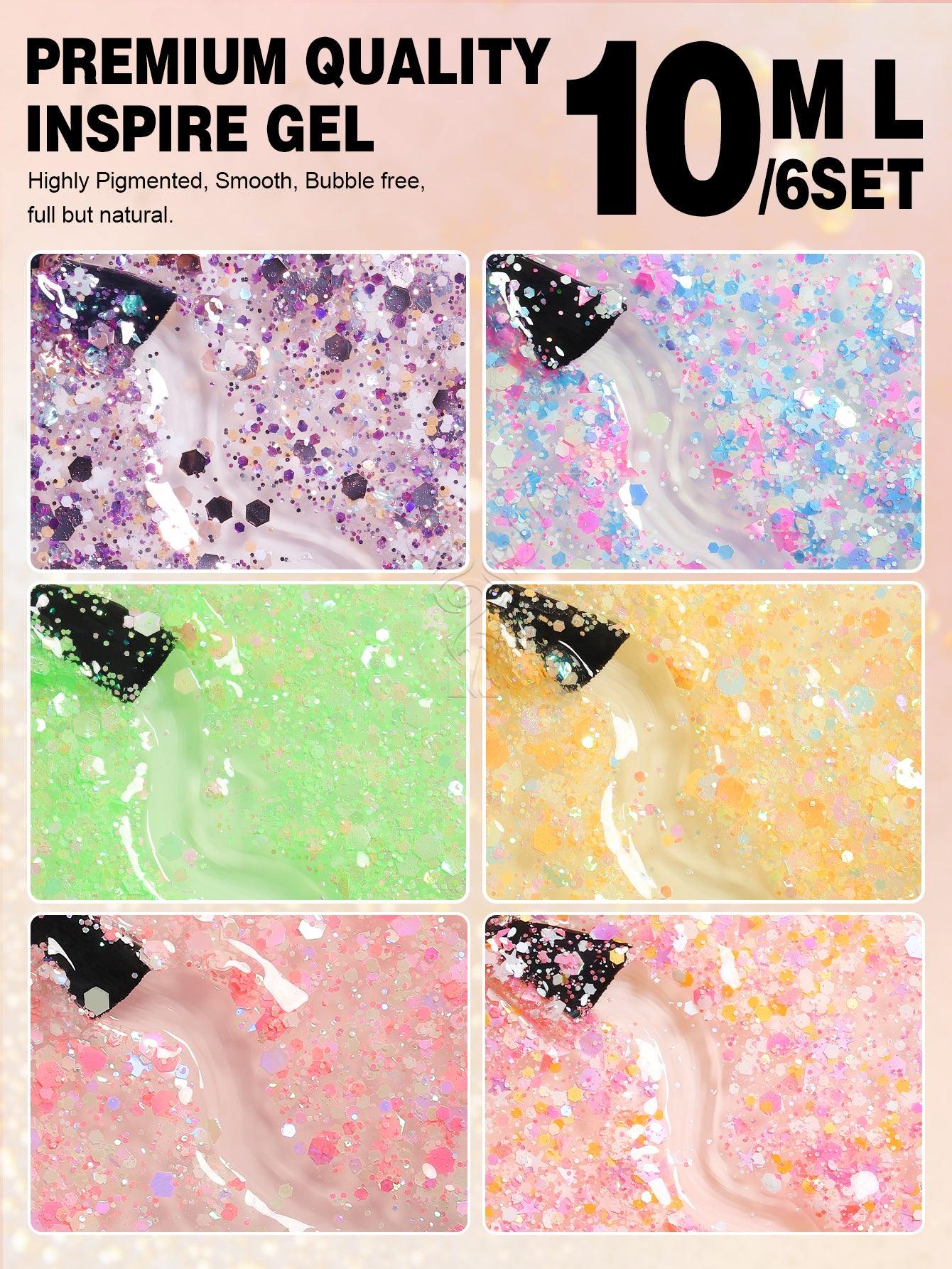 Glitter Series-6PCS Gel Nail Polish Set