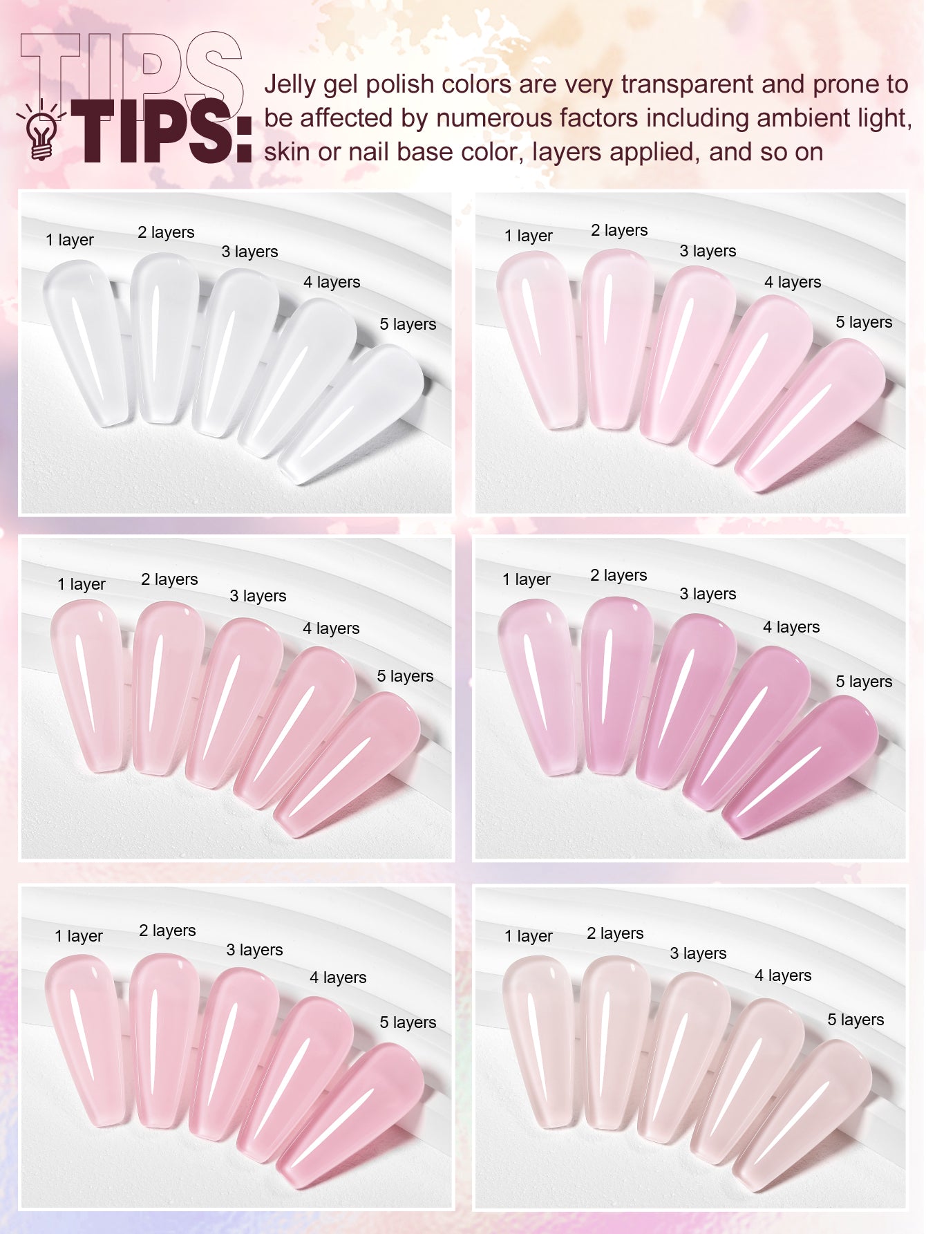 Rubber Base Gel-6PCS Gel Polish Set