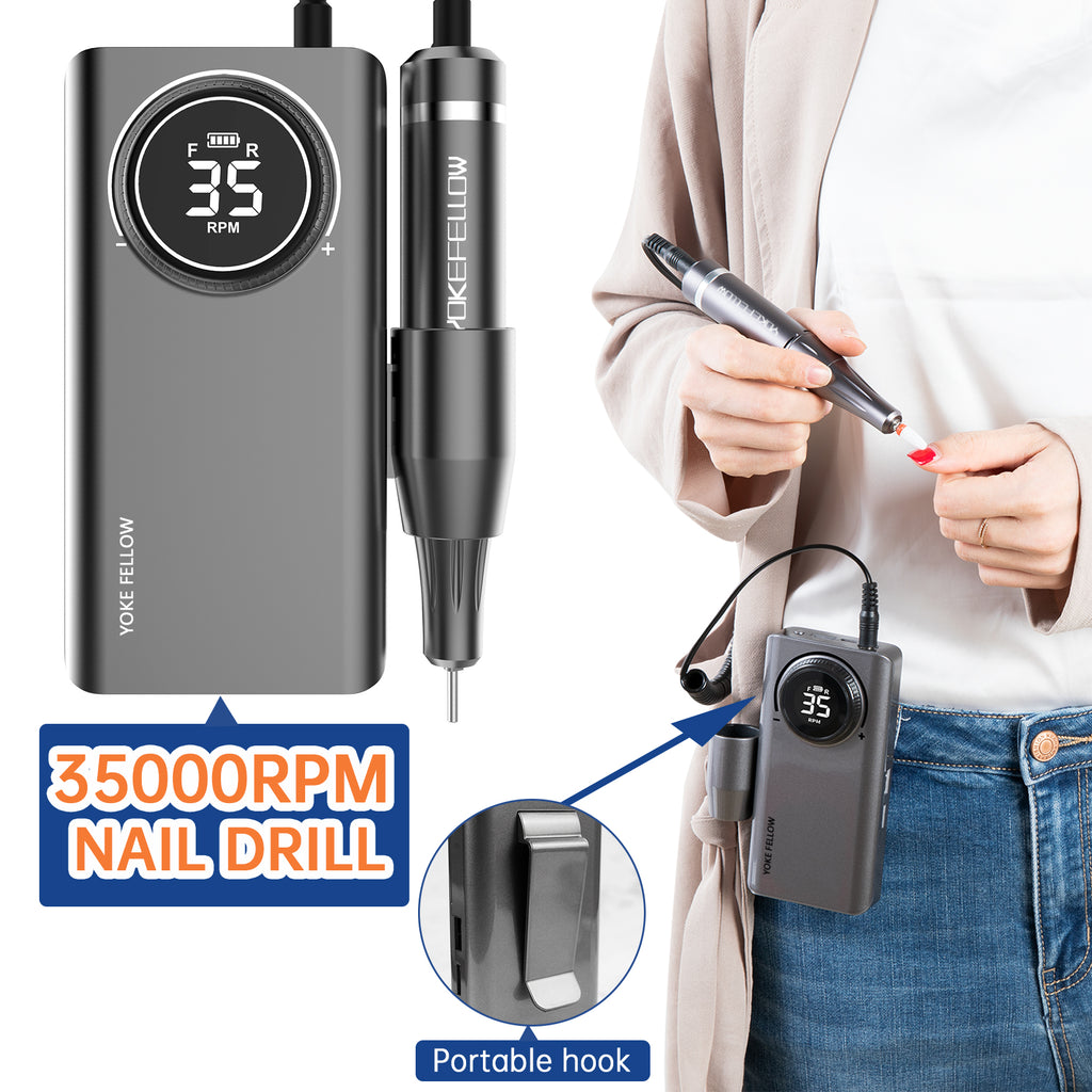 35000RPM Cordless Nail Drill-YK-201 - YokefellowBeauty