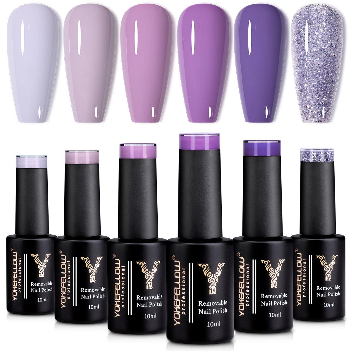 Purple Series-6 Colors Gel Polish Set