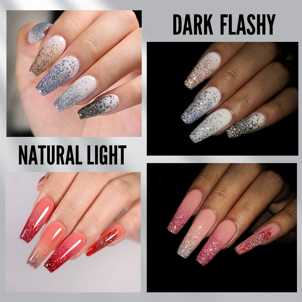 Glitter Series-6 Colors Gel Polish Set - YokefellowBeauty