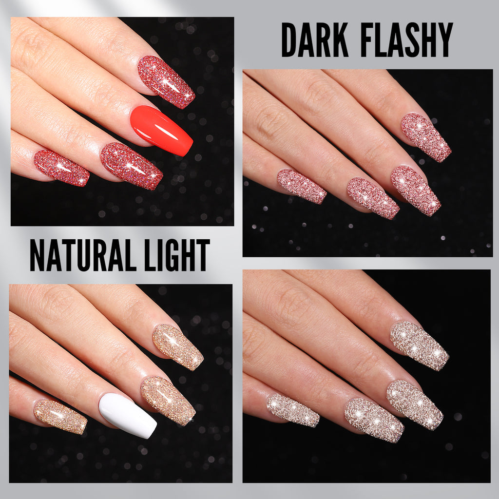 Glitter Series-6 Colors Gel Polish Set - YokefellowBeauty