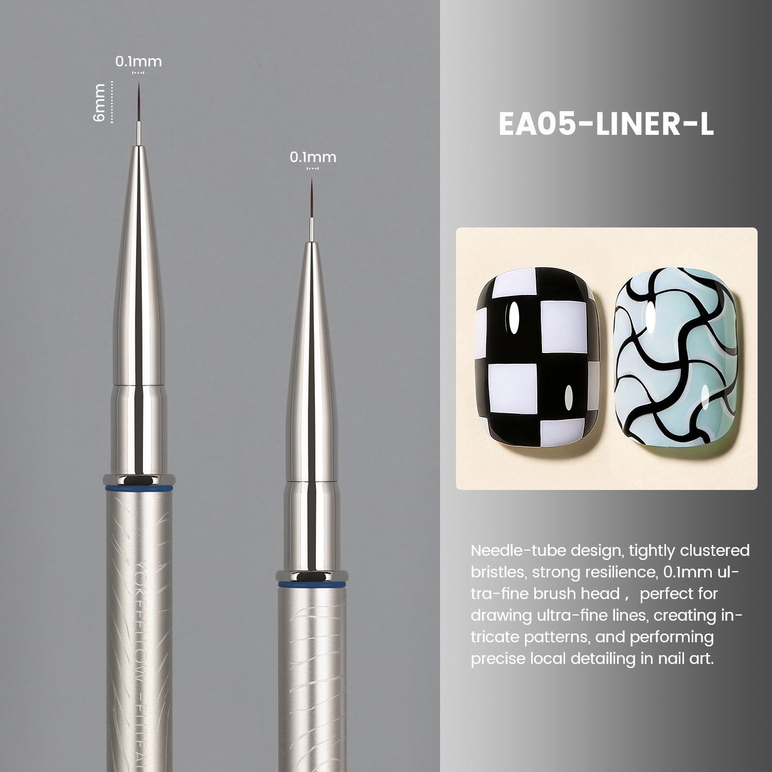 EliteAlly Nail Art Brushes-EA06(LINER-L)