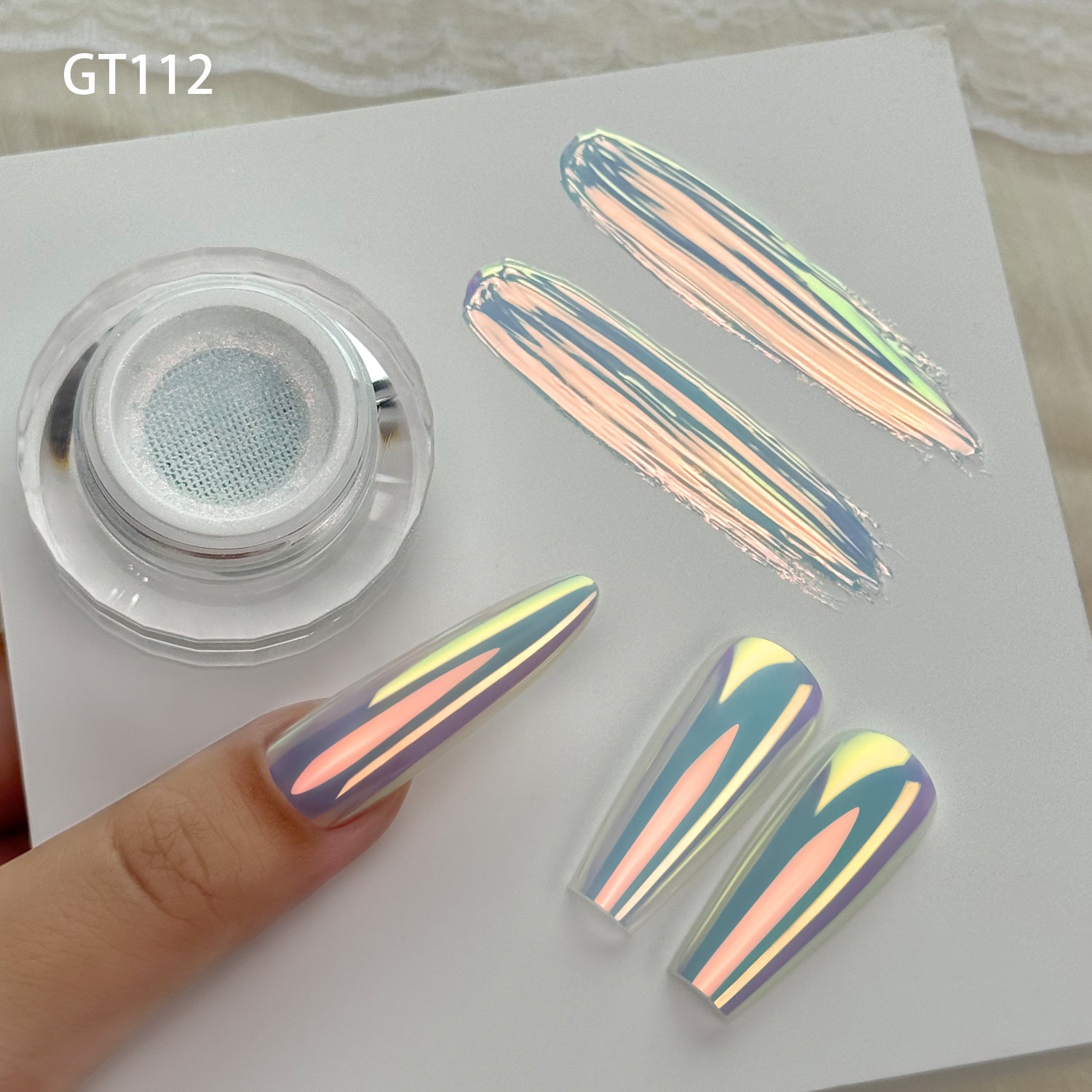 GleamTap Cushion Chrome Nail Powder-5PCS Pack