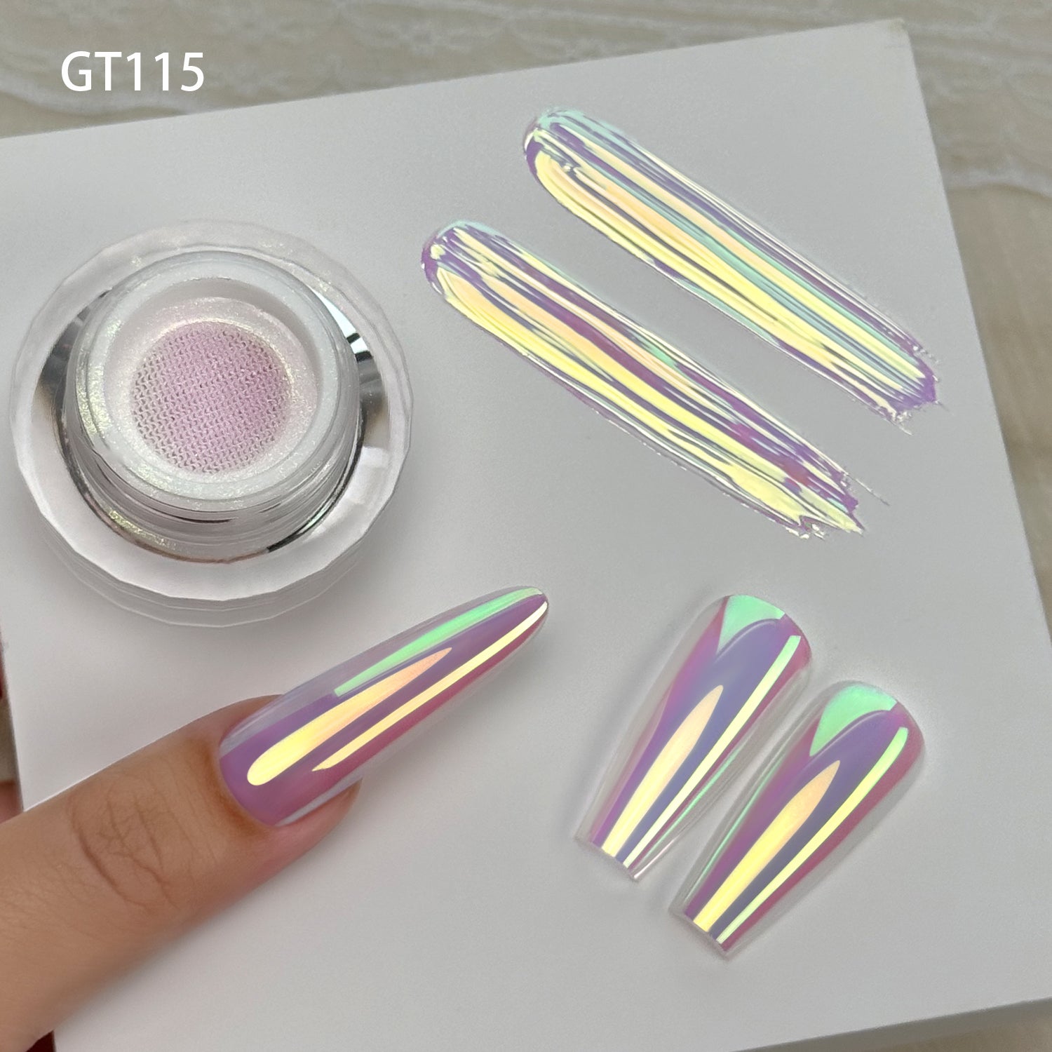 GleamTap Cushion Chrome Nail Powder-5PCS Pack
