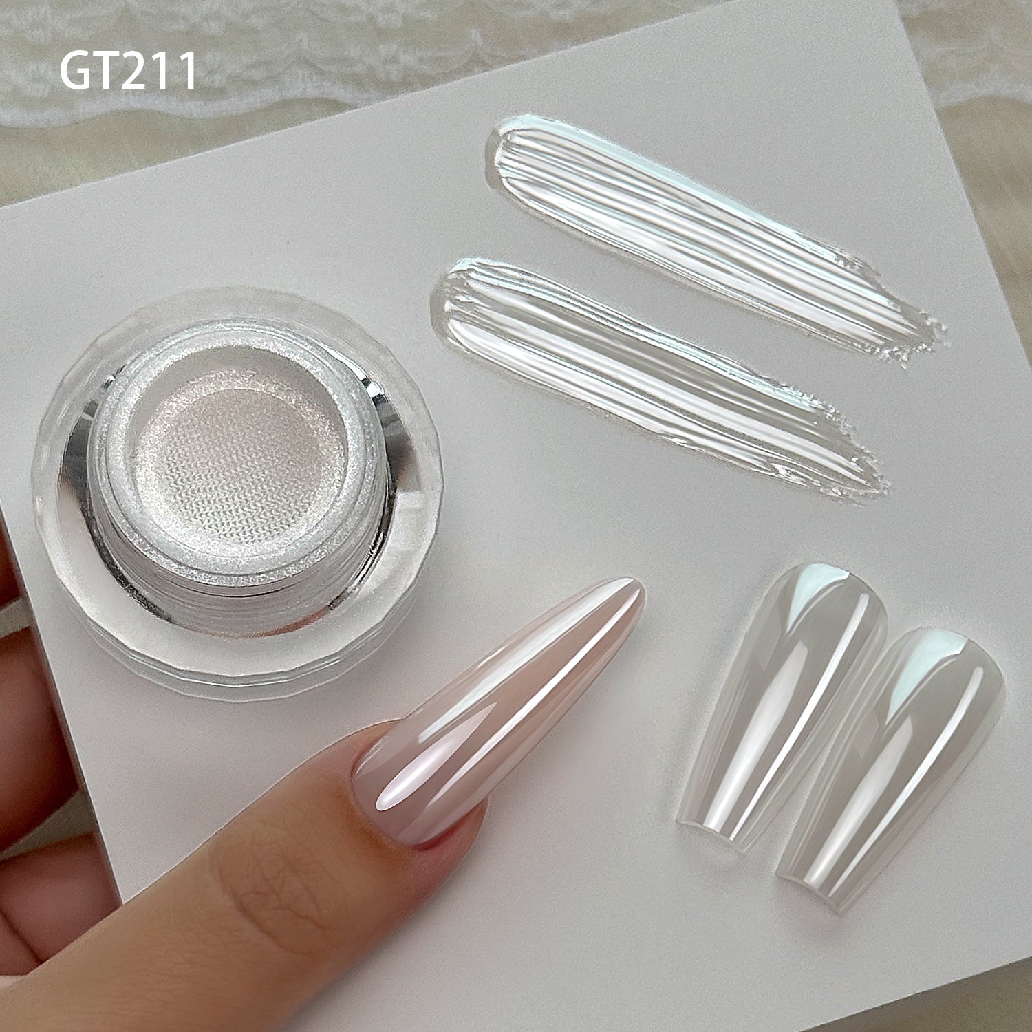 GleamTap Cushion Chrome Nail Powder-5PCS Pack