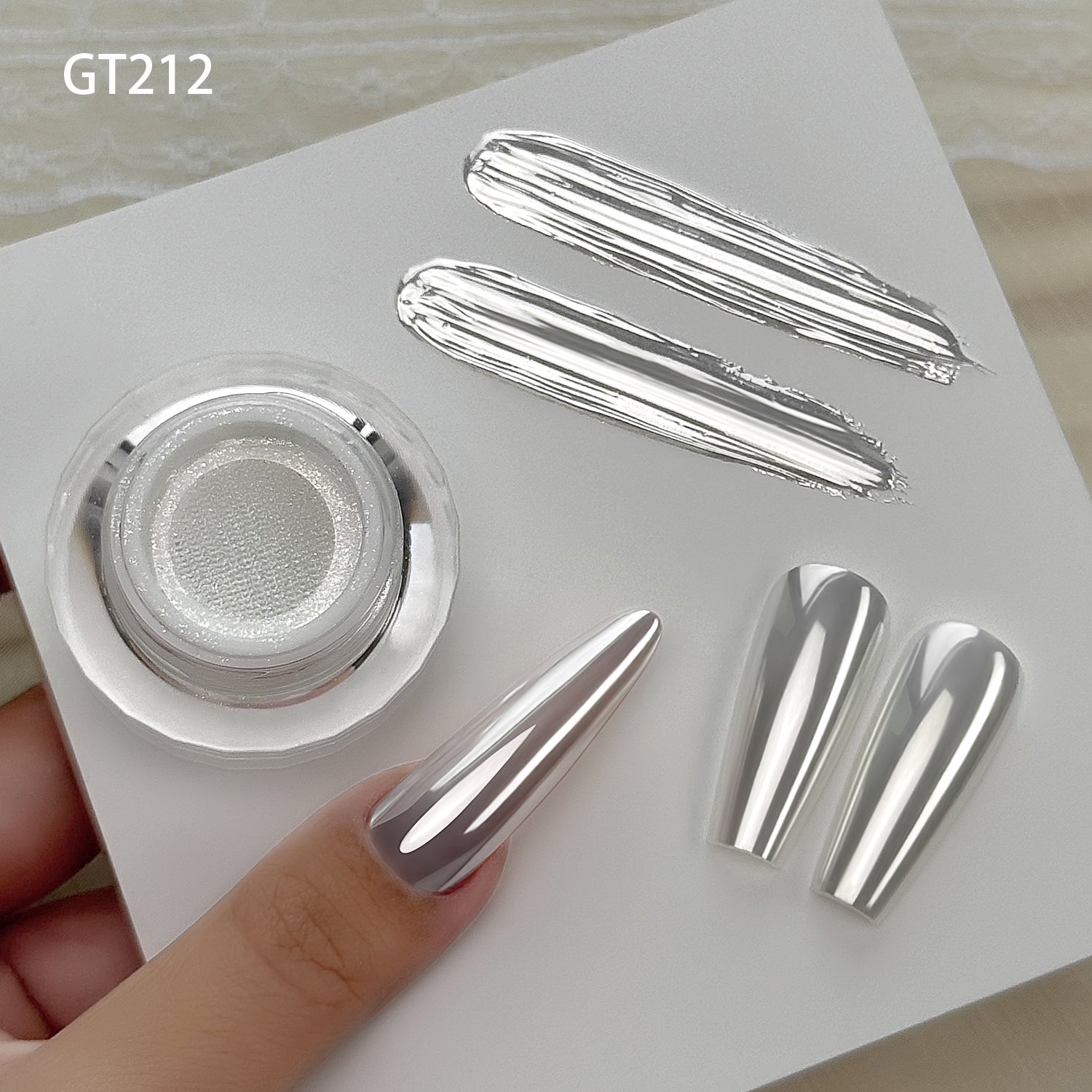 GleamTap Cushion Chrome Nail Powder-5PCS Pack