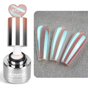 GleamTap Cushion Chrome Nail Powder with Sponges Patting-0.5g-GT214-Blue Tears