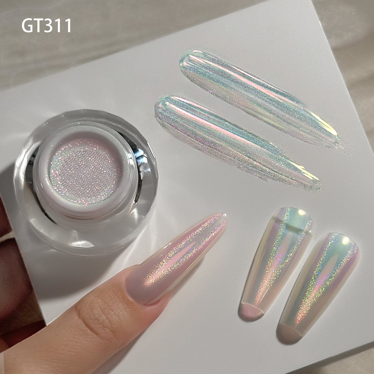 GleamTap Cushion Chrome Nail Powder-5PCS Pack