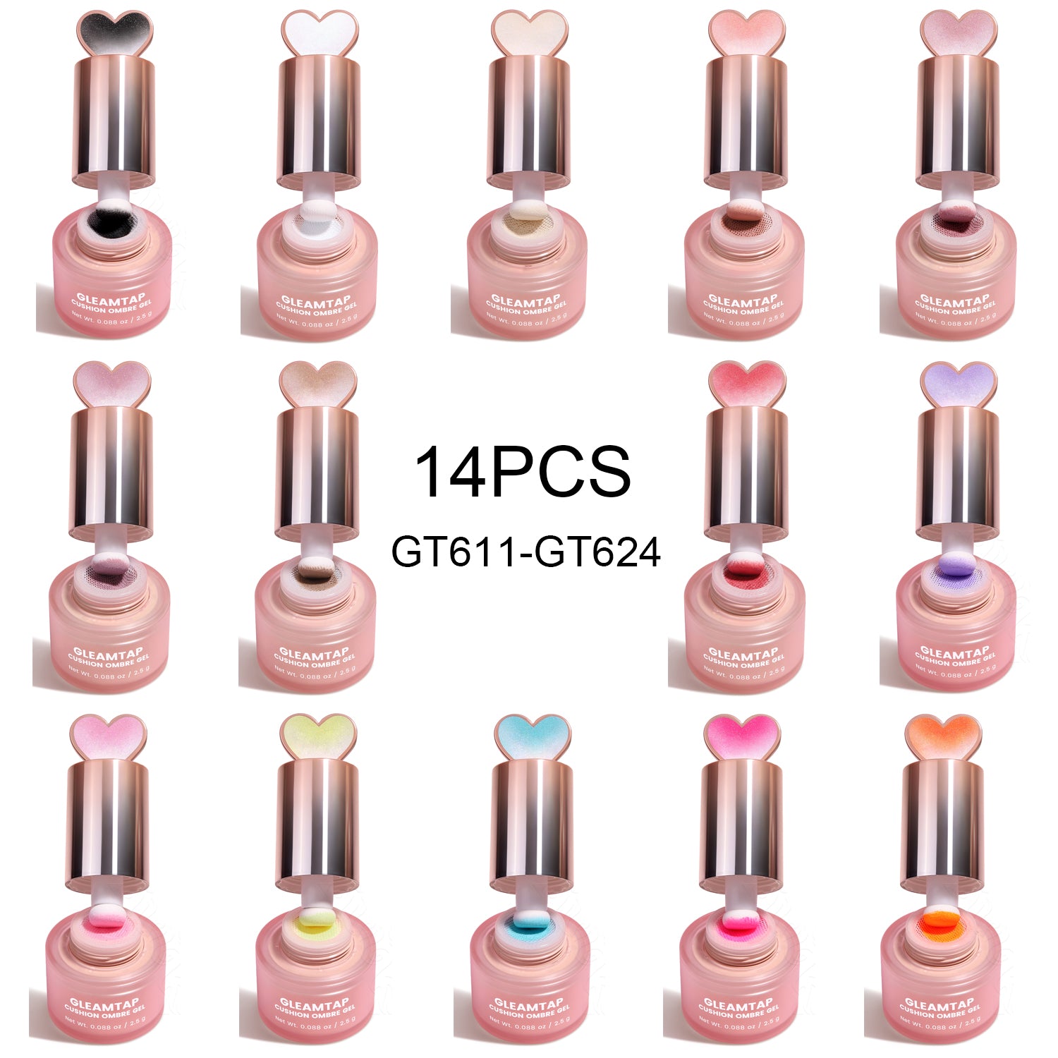 YOKEFELLOW GleamTap Cushion Ombre Painting Gel-GT612