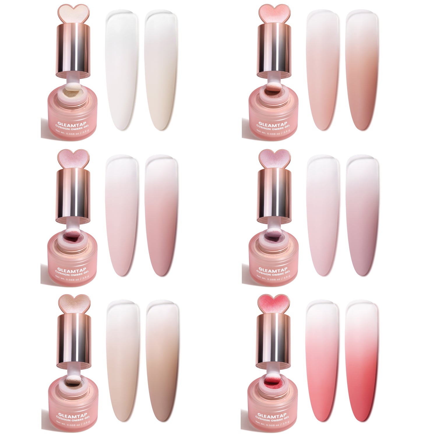 YOKEFELLOW GleamTap Cushion Ombre Painting Gel-GT611
