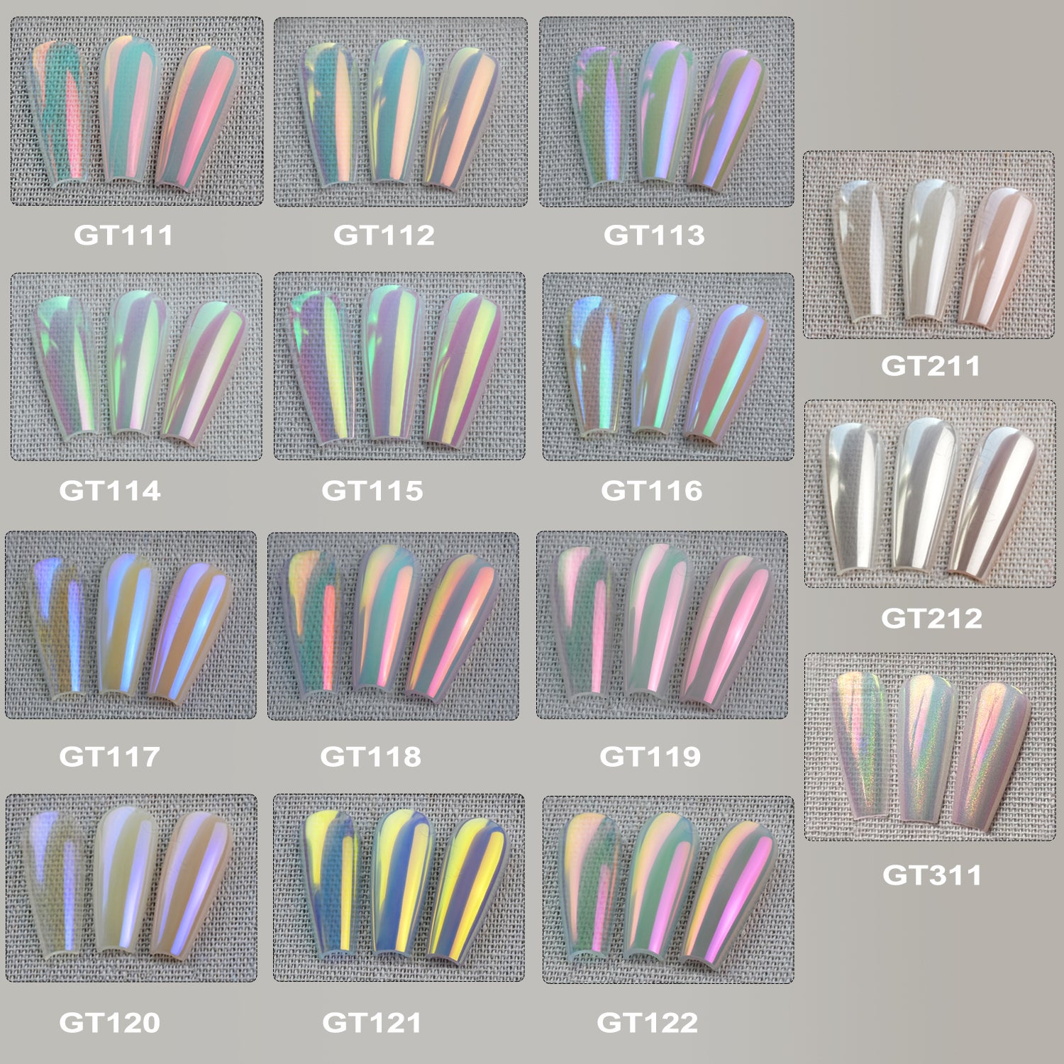 GleamTap Cushion Chrome Nail Powder-GT111-GT311