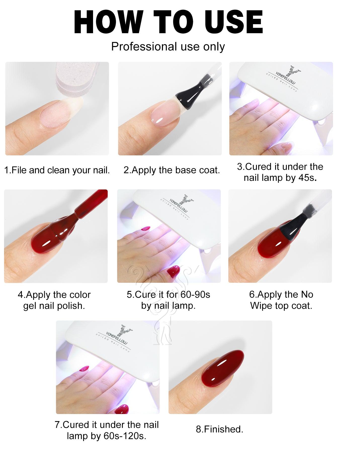 Juego de esmaltes en gel de 6 colores Pink Series