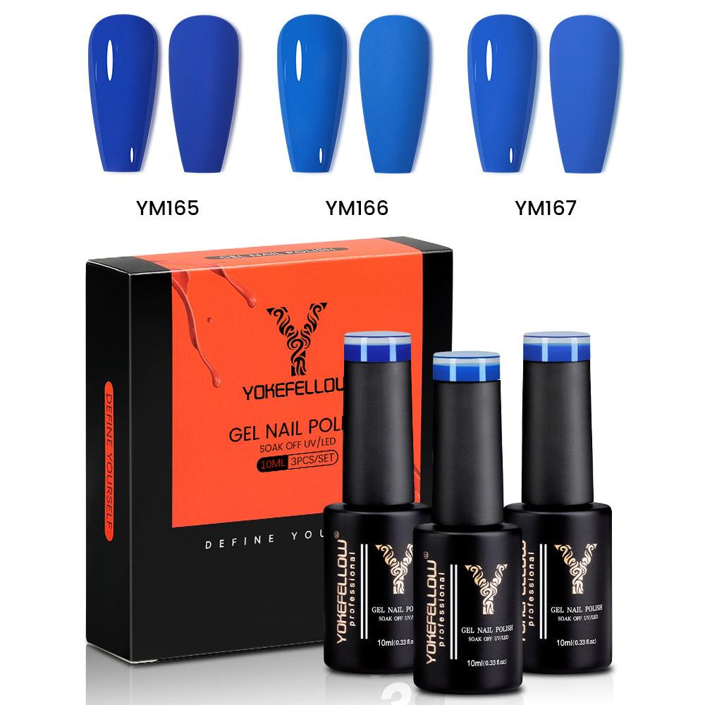 Serie Blu - Set di 3 colori di smalto gel