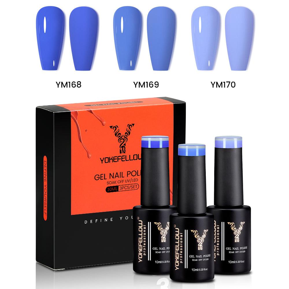 Serie Blu - Set di 3 colori di smalto gel