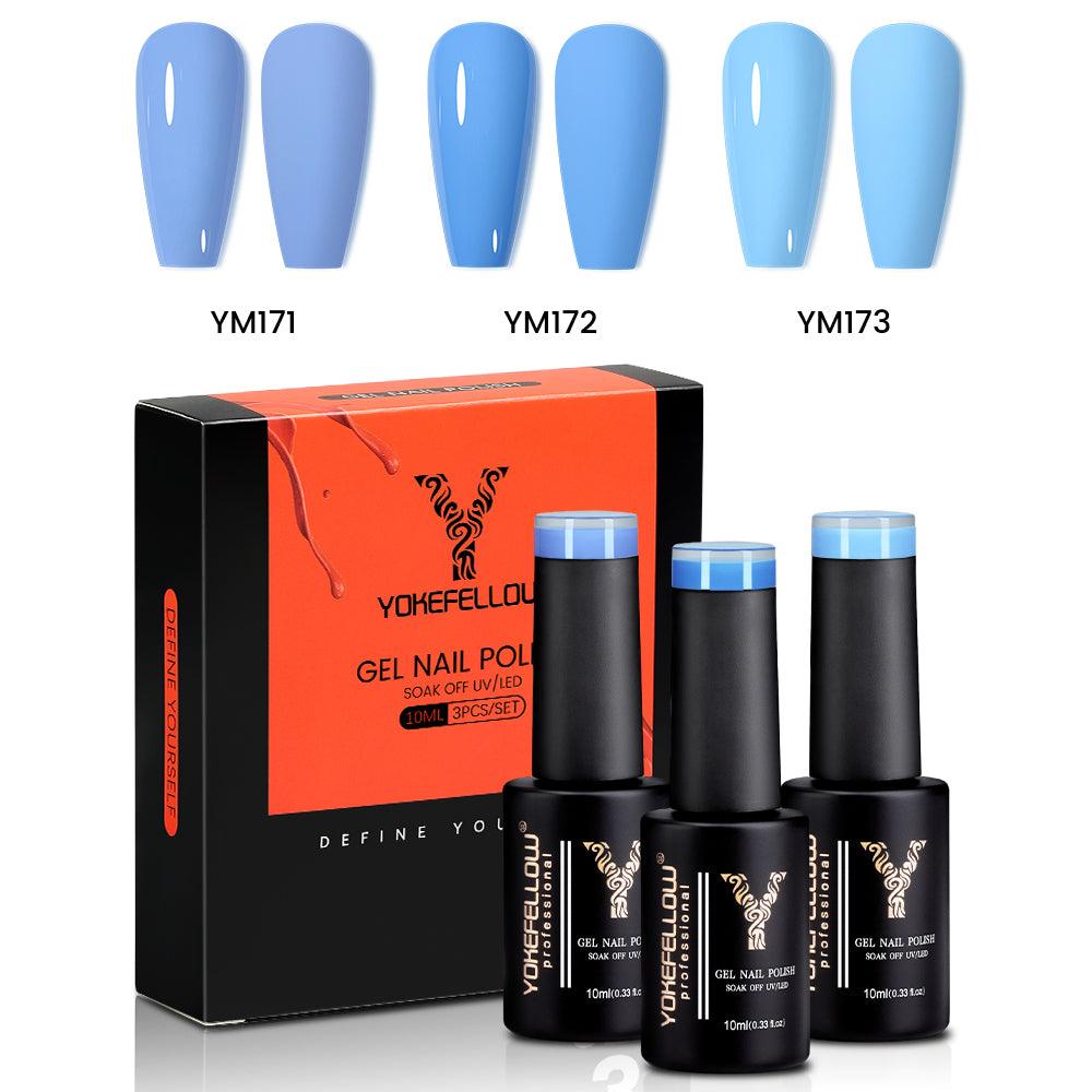 Serie Blu - Set di 3 colori di smalto gel