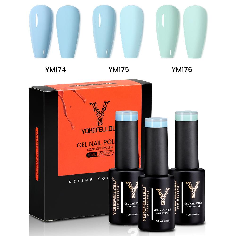 Serie Blu - Set di 3 colori di smalto gel