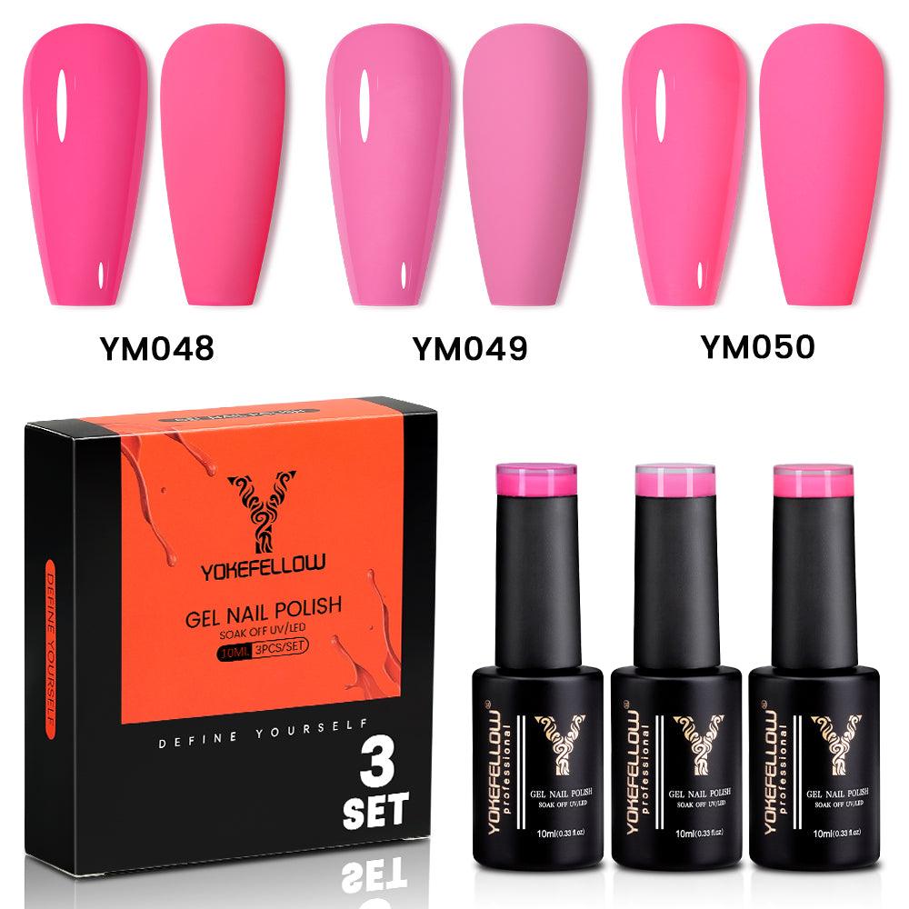 Pink Series-3 Colors Gel Polish Set