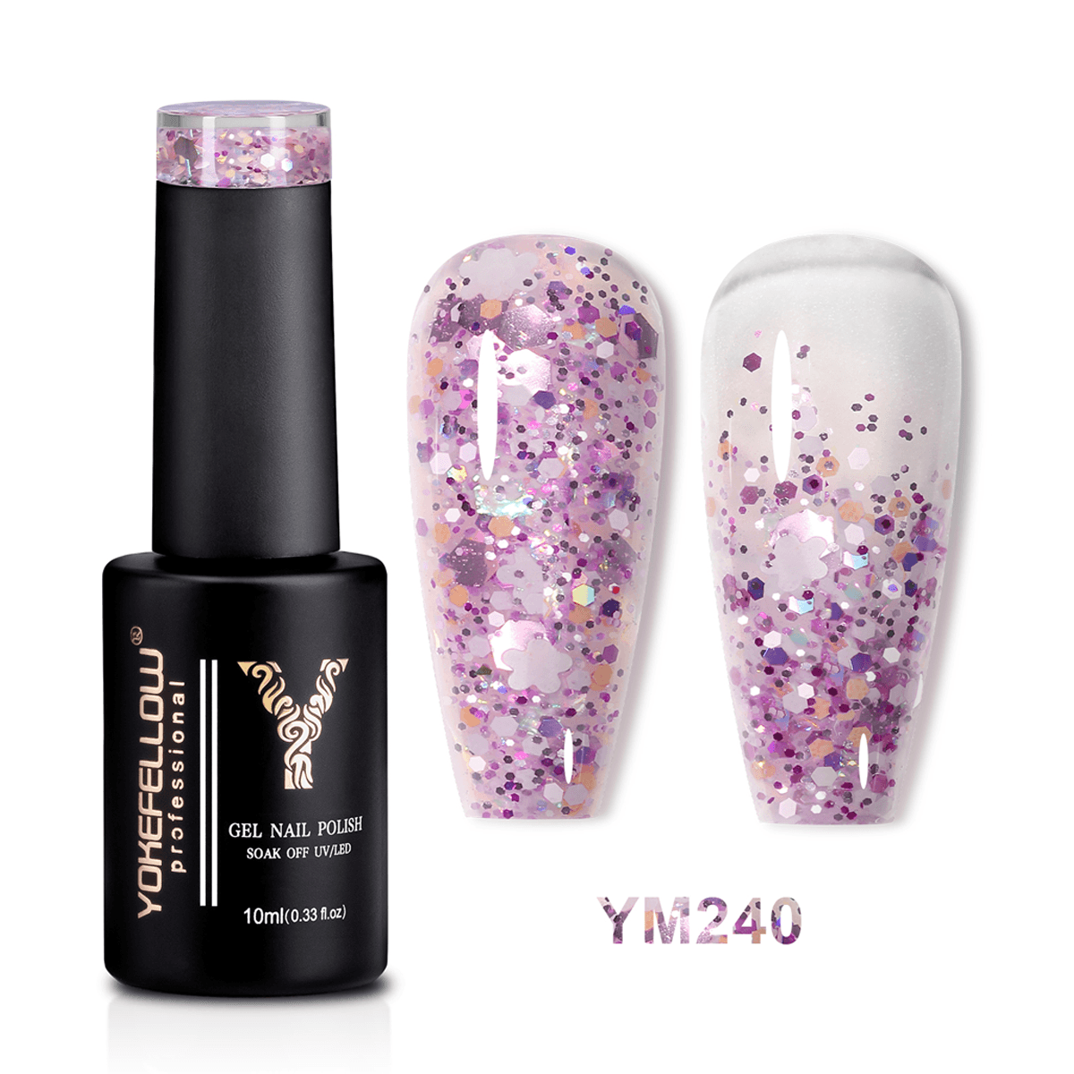 10ML Glitter Gel Polish-YM240