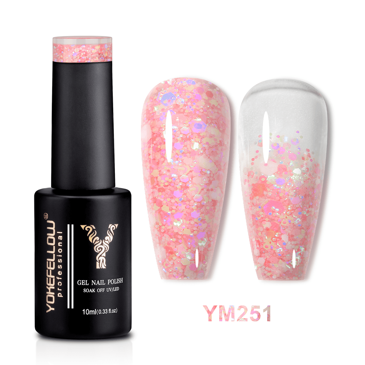 10ML Glitter Gel Polish-YM251