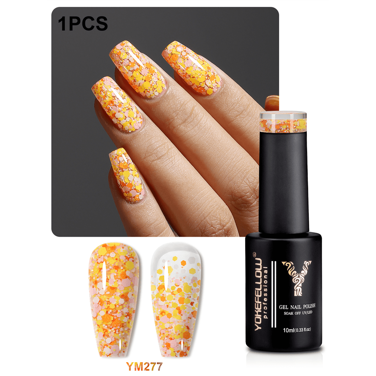 10ML Glitter Sequins Gel Polish-YM277