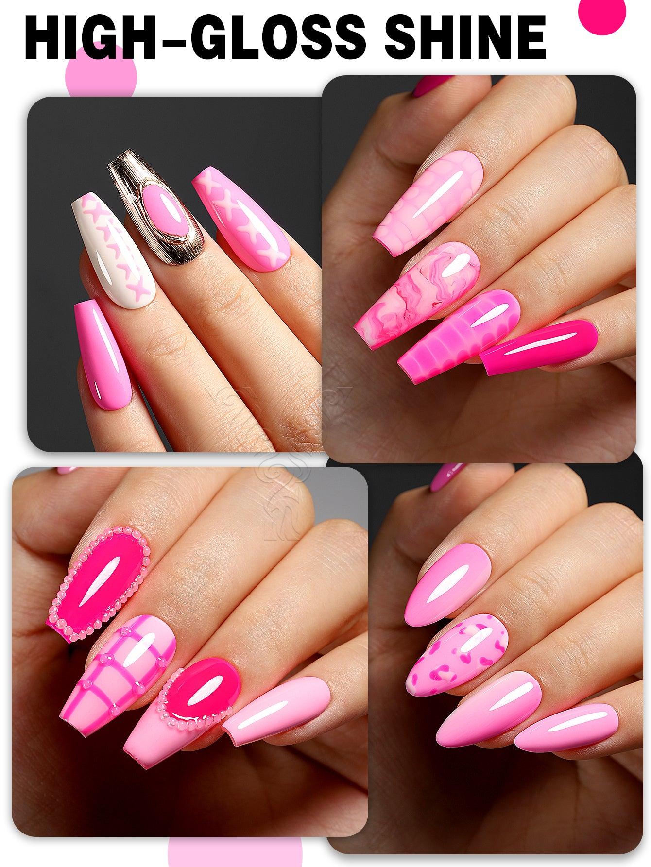 Rose Red Series-6-Farben-Gel-Nagellack-Set