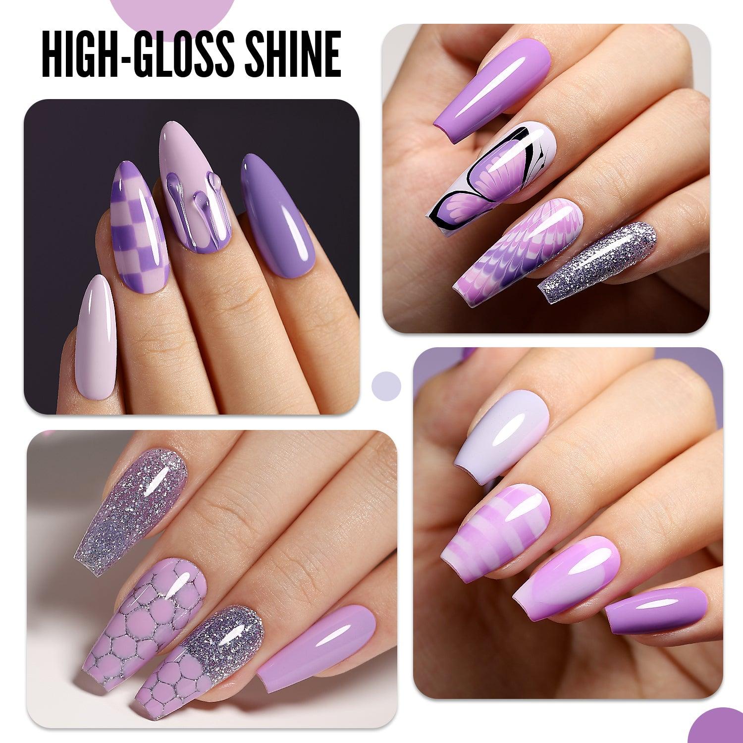 Purple Series - Gel-Nagellack-Set in 6 Farben