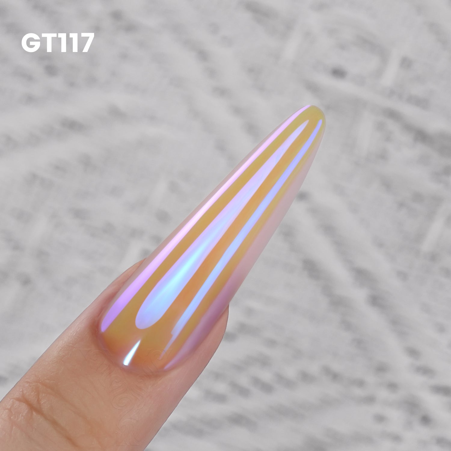 GleamTap Cushion Aurora Chrome Nail Powder -GT117 Midnight Tear
