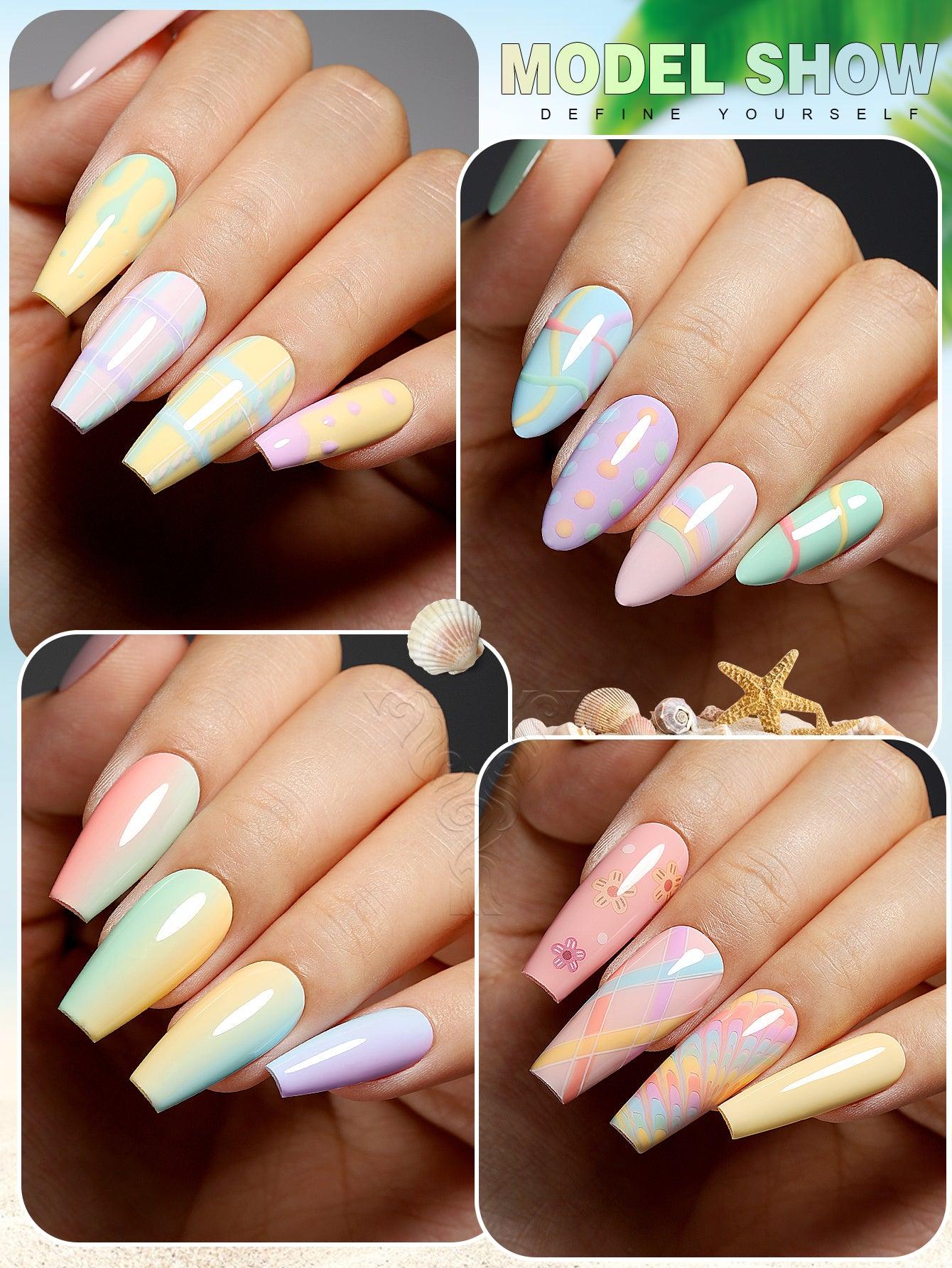 Ensemble de vernis gel Macaron Series-6 couleurs