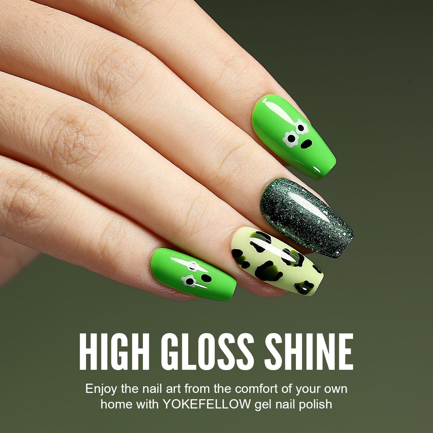 Serie Verde - Set di 6 colori di smalto gel