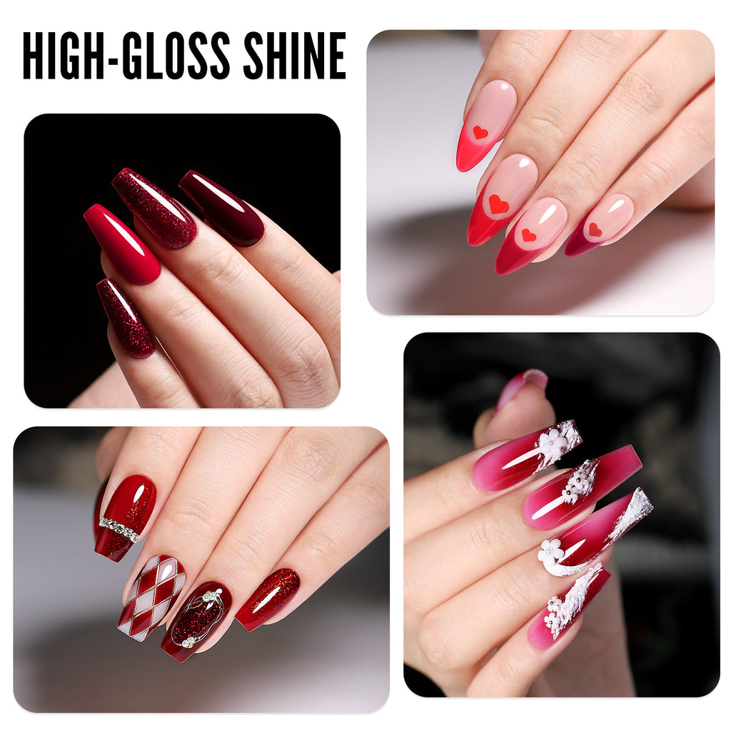 Red Series-6 Colors Gel Polish Set - YokefellowBeauty