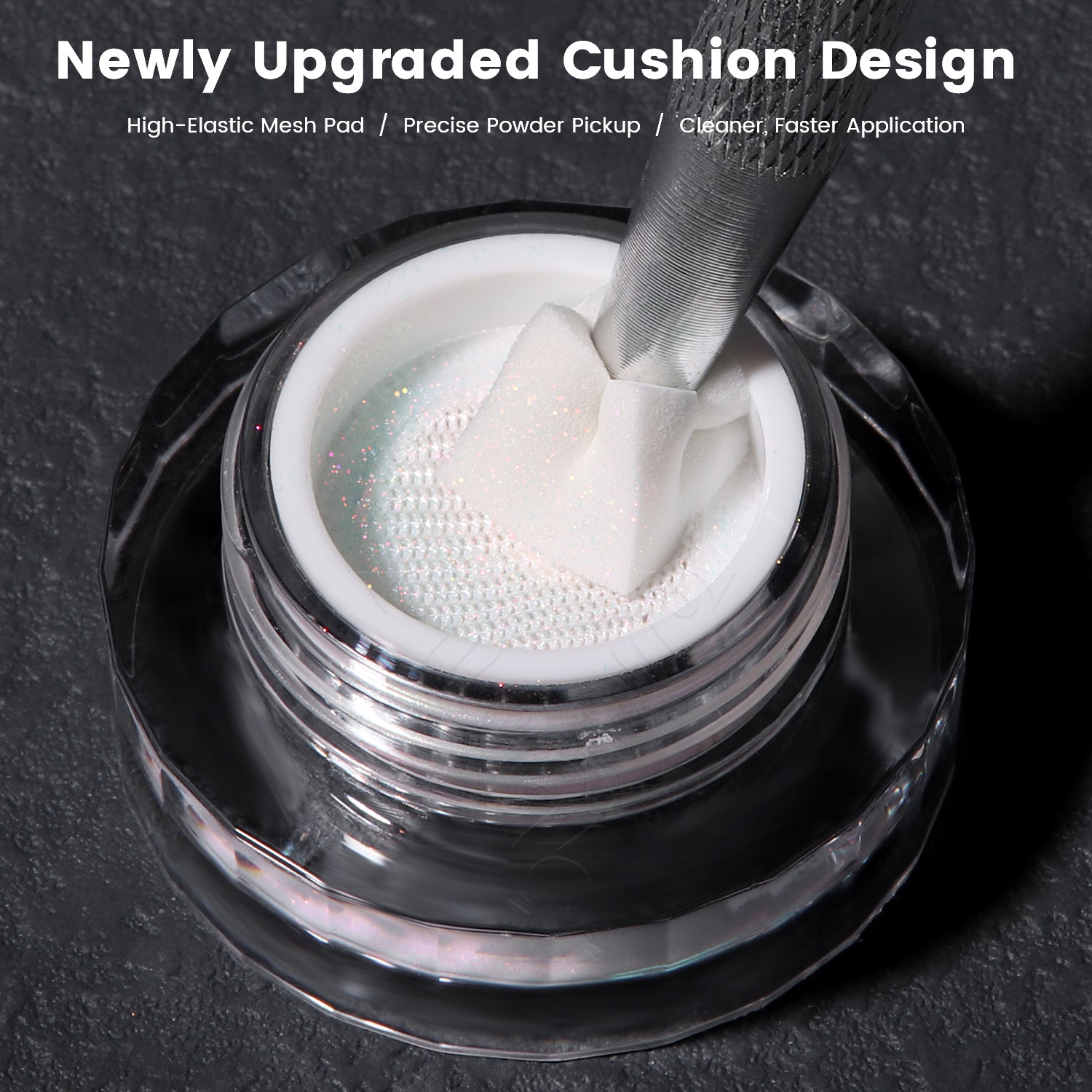 GleamTap Cushion Aurora Chrome Nail Powder Set-GT117-122