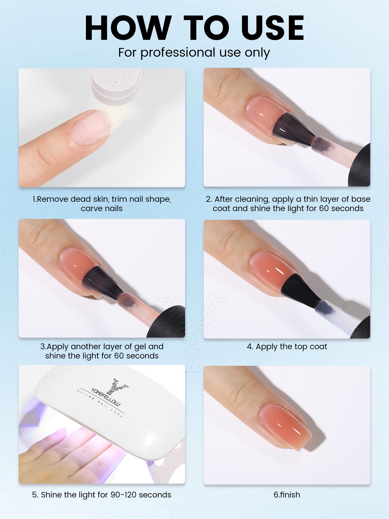 Rubber Base Gel-6PCS Gel Polish Set