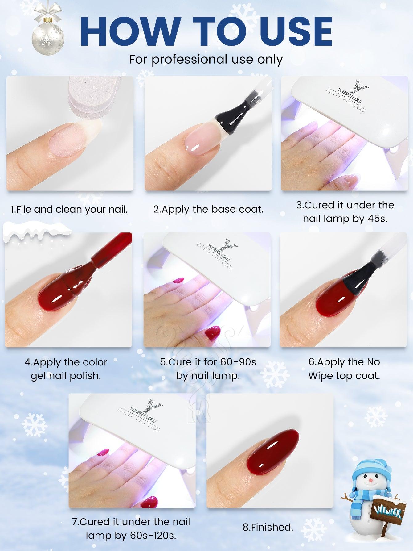 Juego de esmaltes en gel de 6 colores Blue Series