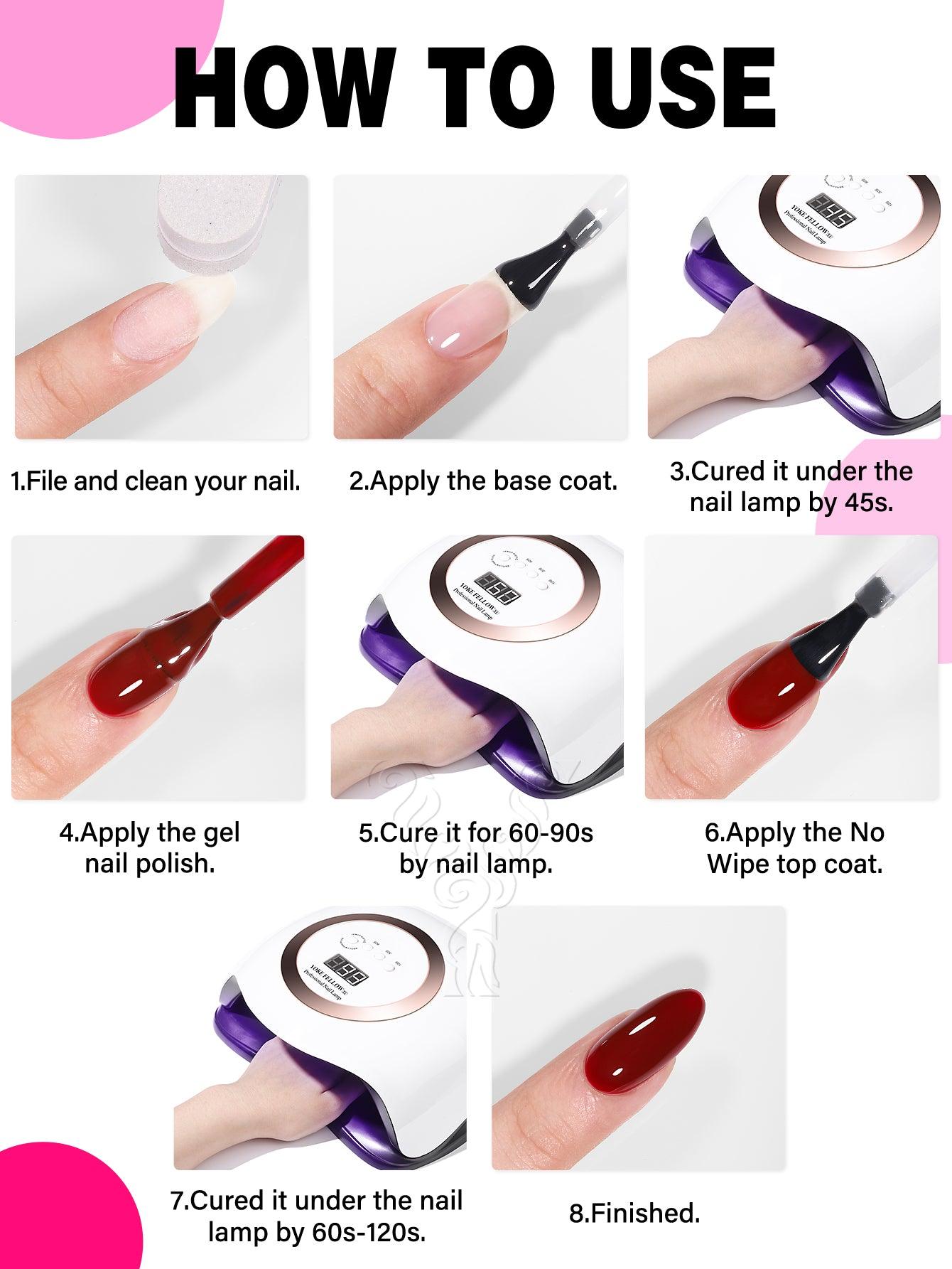 Rose Red Series-6-Farben-Gel-Nagellack-Set