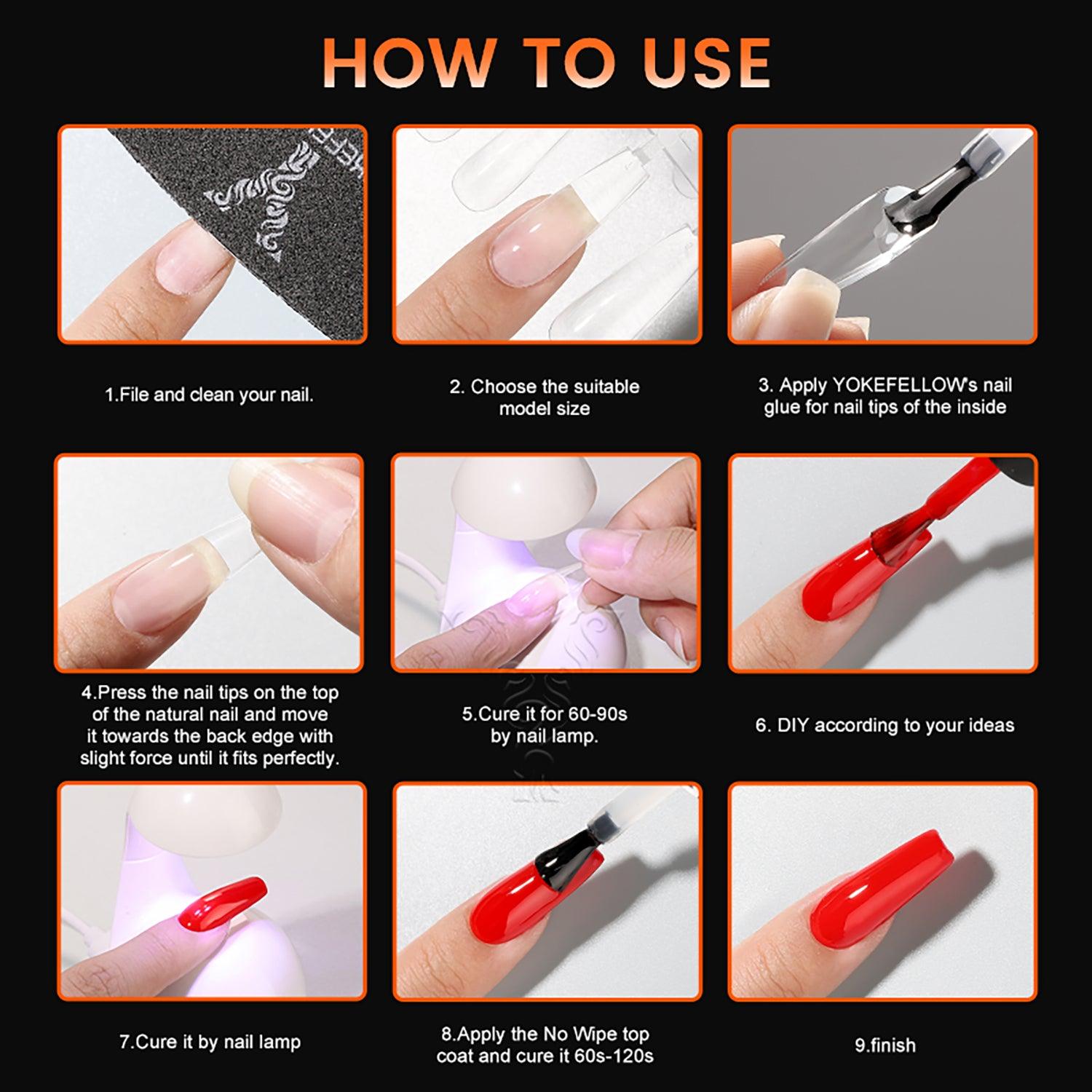 300PCS Pre-building Nail Tips-YK-QT-117
