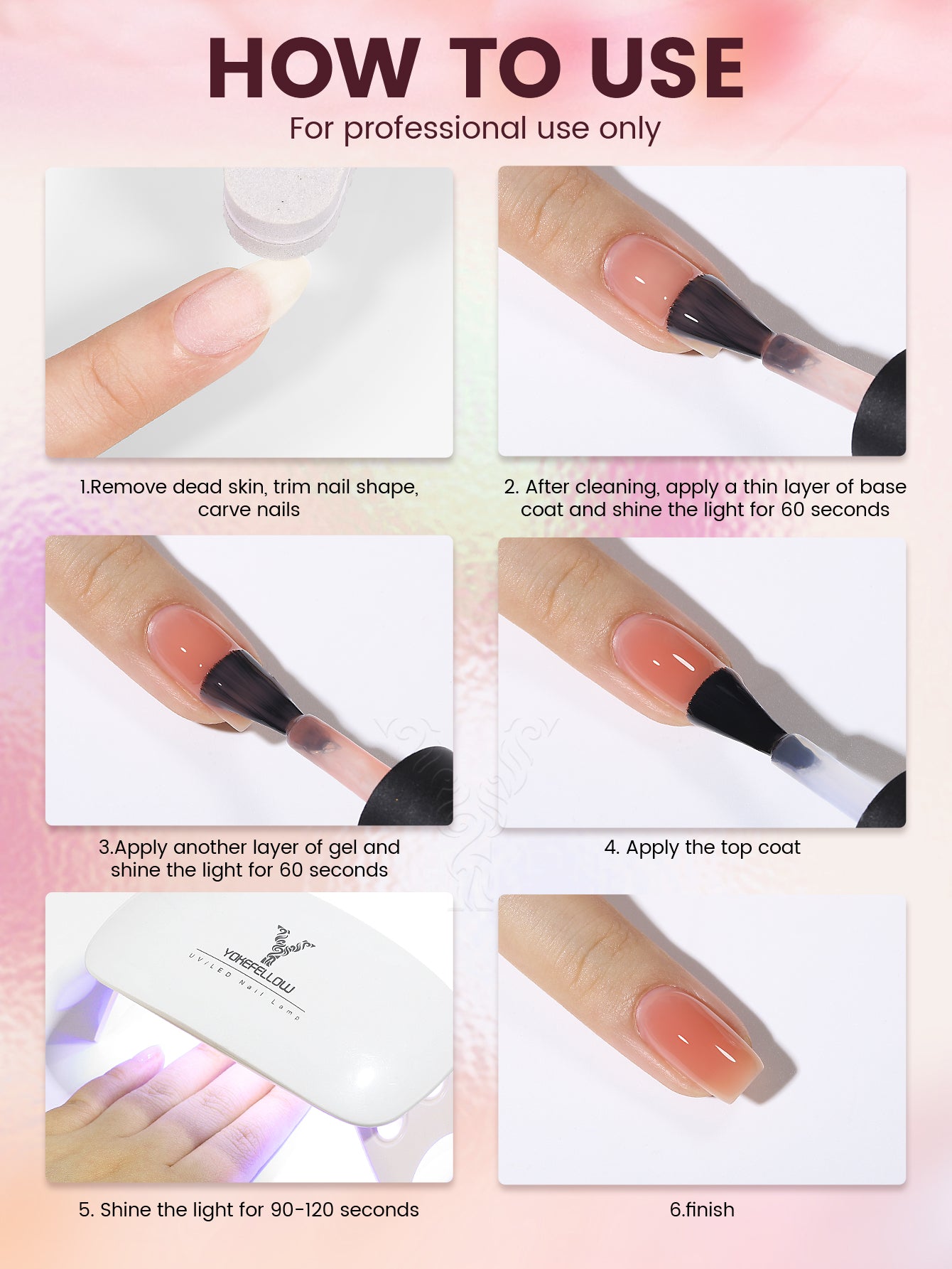 Rubber Base Gel-6PCS Gel Polish Set