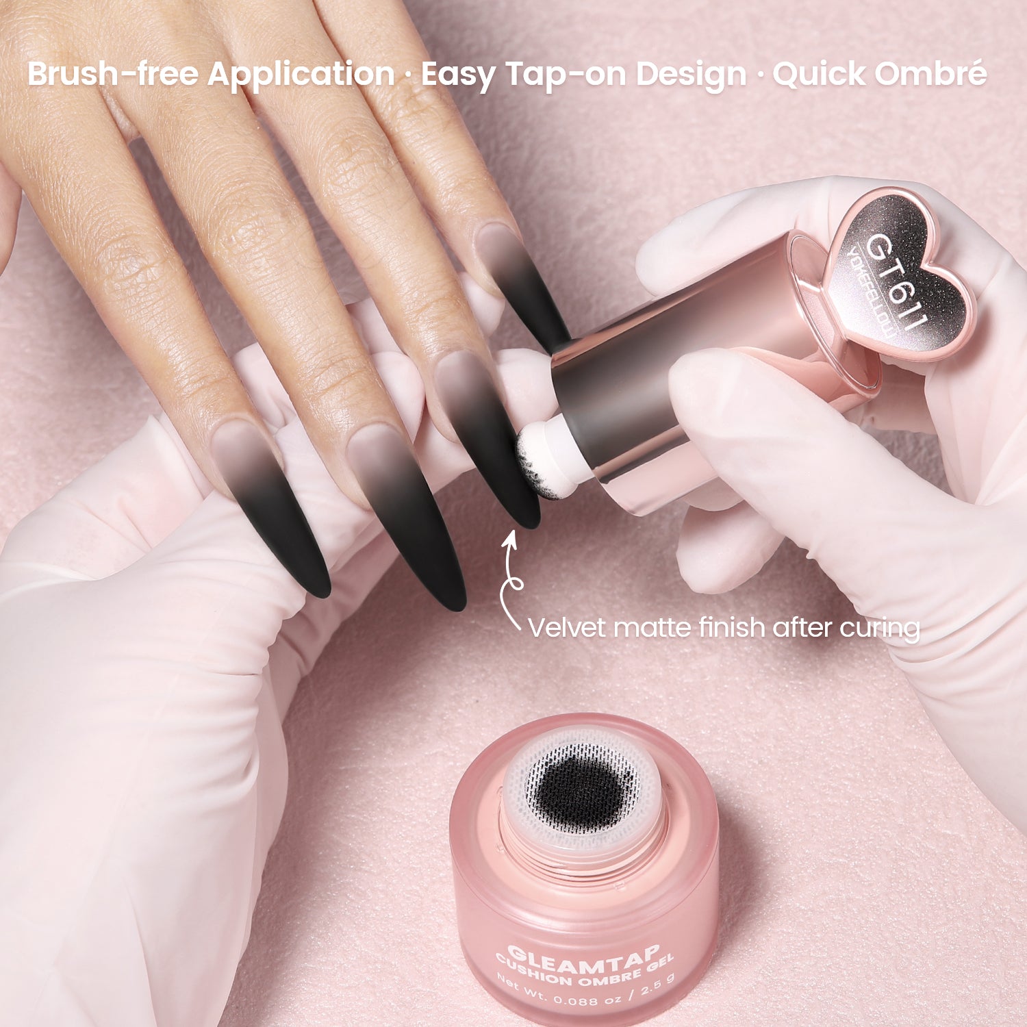 YOKEFELLOW GleamTap Cushion Ombre Painting Gel-GT611