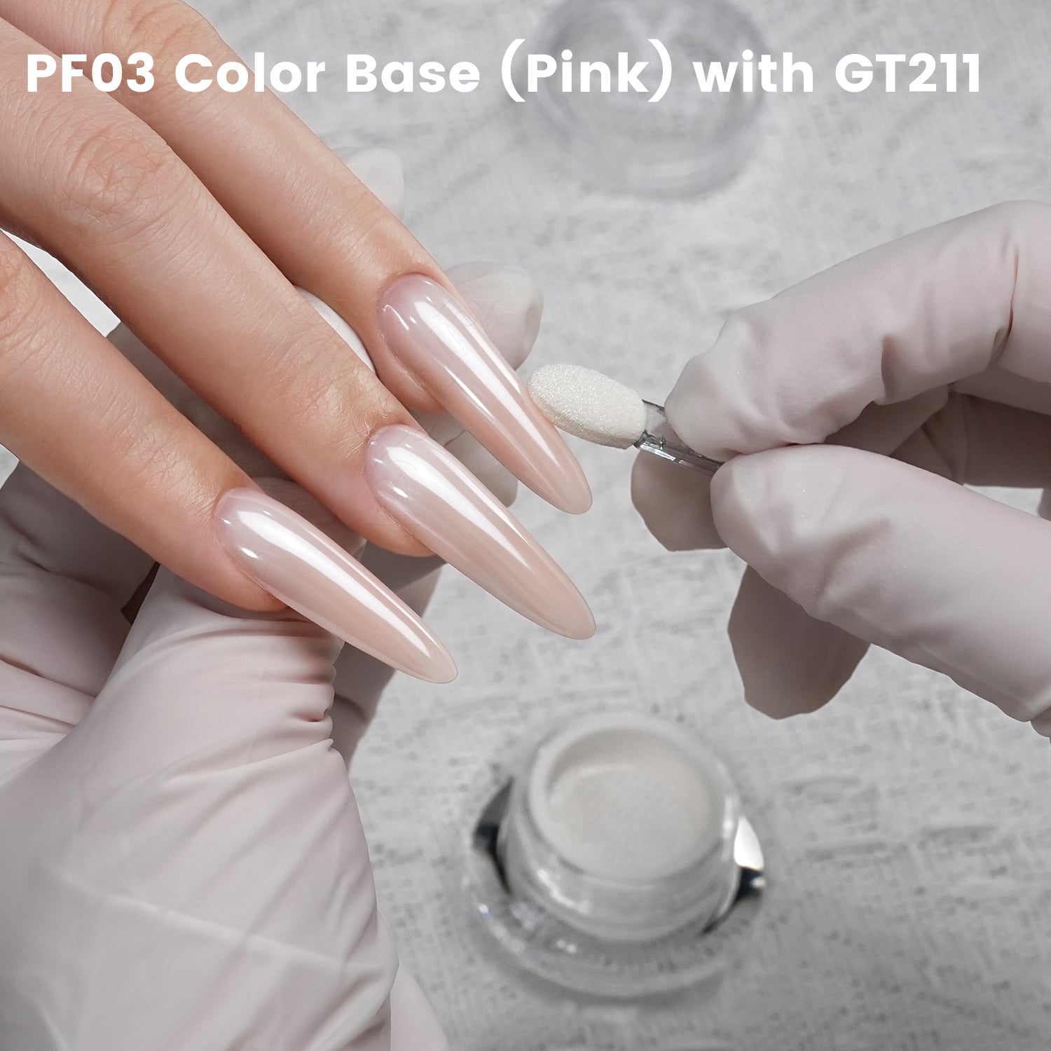 GleamTap Cushion Magic White Chrome Nail Powder-GT211 Magic White