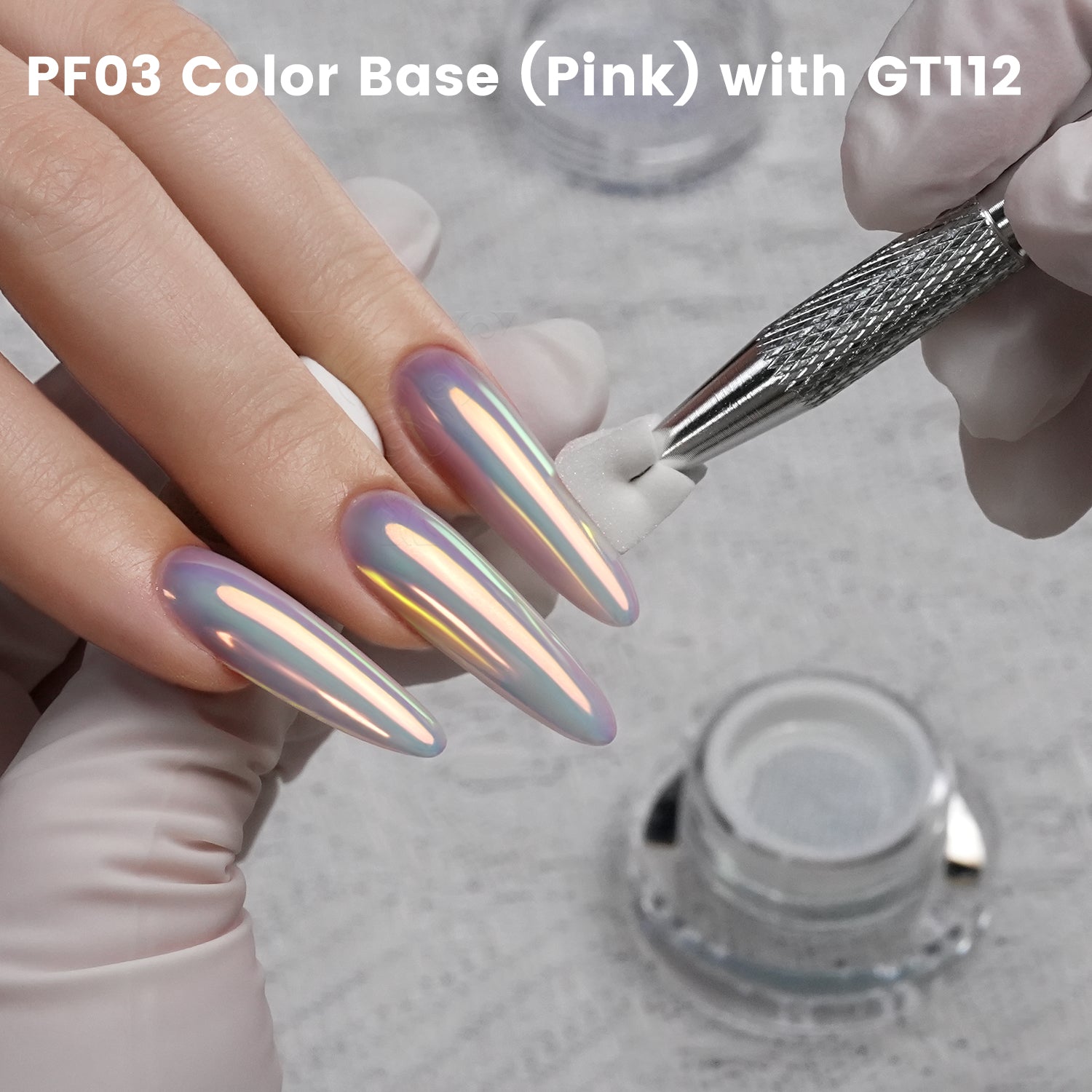GleamTap Cushion Aurora Chrome Nail Powder Set-GTKIT-01