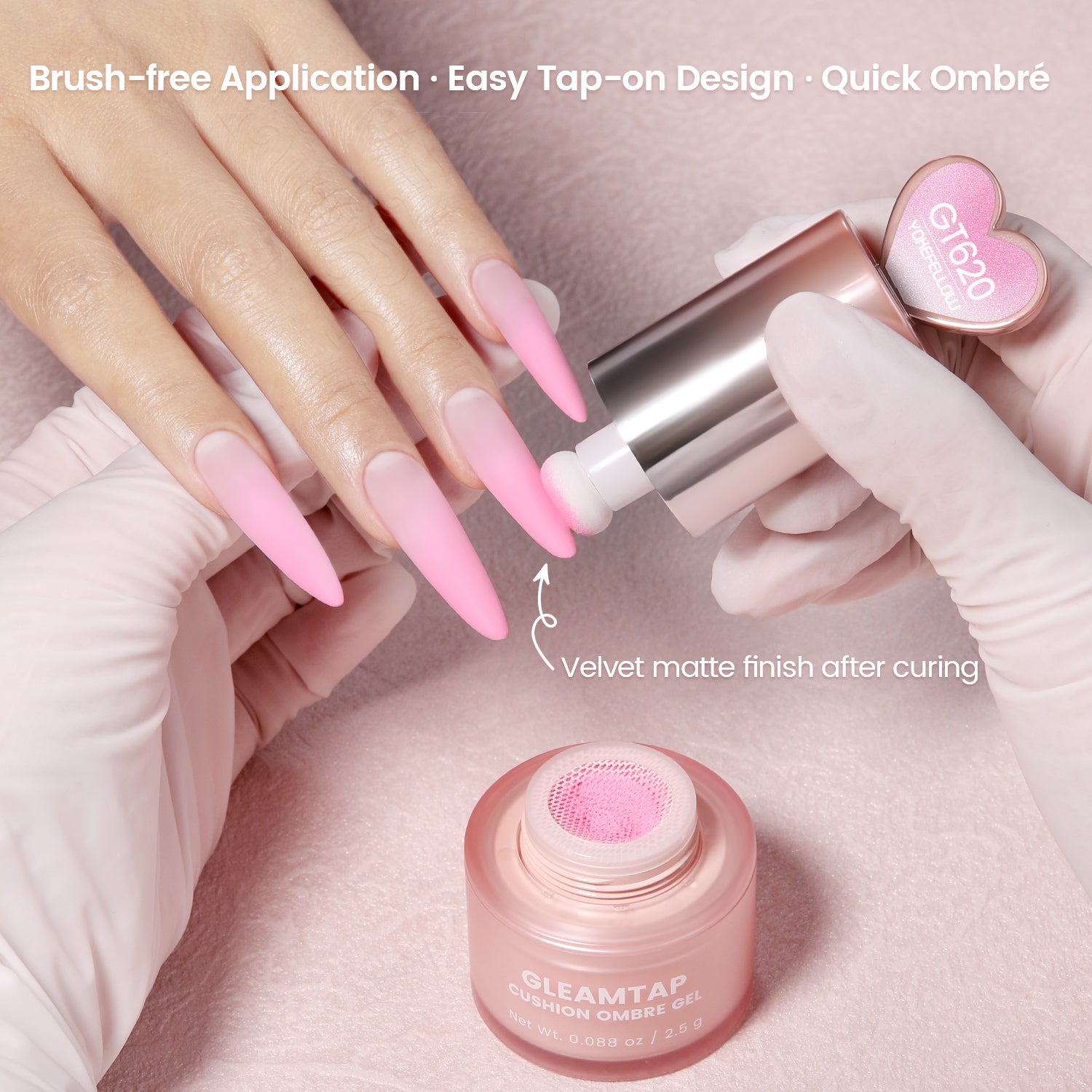 YOKEFELLOW GleamTap Cushion Ombre Painting Gel-GT620