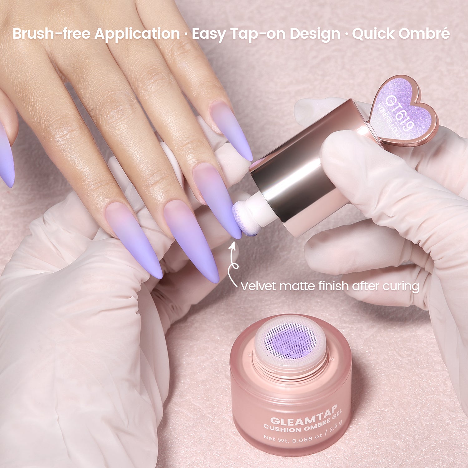 YOKEFELLOW GleamTap Cushion Ombre Painting Gel-GT619
